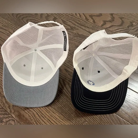 PAIR of Hats!!! Blue and White/Grey and White Mesh - NWT - Picture 4 of 4